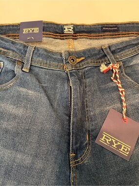 RYE by Hawker Rye Slim Straight Jeans 36x32 NWT Medium Wash